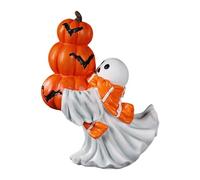 Fenteer Figurine Résine Décorative Halloween Statuette Épouvantable Ornement de Fête Artisanat Miniature Adapté Aux Porches Tables et Cadeaux, Citrouille étreignante