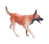 Fenteer Figurine Statue Animale Miniature Accessoire Action Peinte En PVC pour Décoration de Bureau et Apprentissage Adaptée Aux Enfants Collection, Sans Laisse