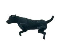 Fenteer Figurines Miniatures d'animaux à l'échelle 1/64, Mini-Objets de Collection, Simulation réaliste, décor de scène Miniature pour dioramas et, Labrador Noir
