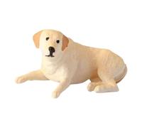 Fenteer Figurines Miniatures d'animaux à l'échelle 1/64, Mini-Objets de Collection, Simulation réaliste, décor de scène Miniature pour dioramas et, Labrador Jaune