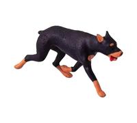Fenteer Figurines Miniatures d'animaux à l'échelle 1/64, Mini-Objets de Collection, Simulation réaliste, décor de scène Miniature pour dioramas et, Doberman Pinscher