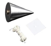 Fenteer Fil à Plomber Acier Massif Plomb Mesure Précision Outil Vertical Alignement Accessoire Métallique Construction Résistant Utilisable Charpentier Maçon, avec Fil 500g