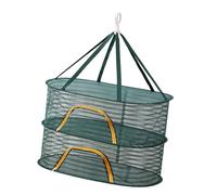 Fenteer Filet de séchage Suspendu Pliable en Maille pour épices, Viande, Fruits de mer, Couche Double