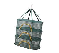 Fenteer Filet de séchage Suspendu Pliable en Maille pour épices, Viande, Fruits de mer, Trois Couches