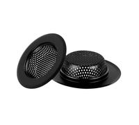 Fenteer Filtre de Lavabo Passoire Panier Tamis Acier Inoxydable Collecteur Déchets Anti-Obstruction Convient à Restaurant Salle de Bain 11.2cm×8cm×2.3cm, Noir