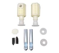 Fenteer Fixation de Siège de Toilette Kit de Visserie pour WC Suspendu Boulons de Rechange Accessoire de Charnière En Fer et Nylon Anti Adapté pour, Extension Latérale Montée