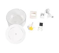 Fenteer Fontaine pour Chat Distributeur d'eau Automatique Bol pour Animaux Pompe Silencieuse Grande Capacité Facile à Nettoyer Adaptée à Chats et Chiens Intér, Blanc