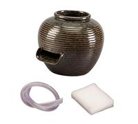 Fenteer Fontaine Table en Pot Terre avec système Circulation d'eau, élément décoratif Aquatique pour hôtel, S
