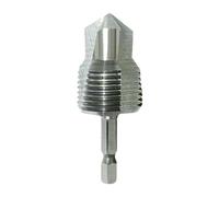 Fenteer Foret Étagé Alésoir de Plomberie Extenseur de Tube Mèche D'Expansion Outil Professionnel En Métal Approprié pour La Réparation de Tuyaux PPR, Argenté, 6 Points 25 Tubes