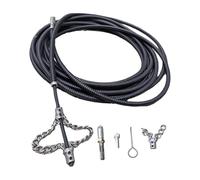 Fenteer Furet de Plomberie Tarière de Canalisation Déboucheur à Ressort Spirale de Débouchage avec Connecteur pour Perceuse Électrique Adapté pour Drains de, 1.5m