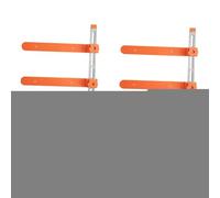 Fenteer Gabarit de coulisses de tiroir, outil de gabarit portable à double échelle avec pince à genouillère pour atelier, coiffeuse, 7 Pièces