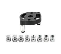 Fenteer Gabarit de Perçage Autocentrant Vertical Kit Gabarit de Cheville Guide de Perçage pour Bois Fonction Autocentrante Matériau Alliage D'Aluminium pour M, Noir, 8