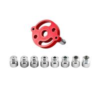 Fenteer Gabarit de Perçage Autocentrant Vertical Kit Gabarit de Cheville Guide de Perçage pour Bois Fonction Autocentrante Matériau Alliage D'Aluminium pour M, Rouge, 8
