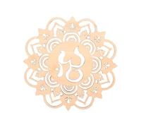 Fenteer Géométrie Art Mural Bois Ornement Sculpture Murale Décoration Méditation Design Creux Adapté pour Cadeau Décoration Maison Salon Chambre Bureau, Style A