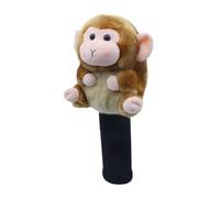 Fenteer Golf Club Head Cover Animal Peluche Amusant Housse Tête Club Protection Anti-dommage Accessoire Doux Cadeau Convient à L'Entraînement Tournoi, Fairway Wood Monkey