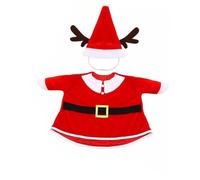 Fenteer Goose Figurine Outfit Costume Décoration Vêtement Statue Créative avec Polyester Résistant Convient à La Fête de Noël En Famille Bureau Jardin, Pas de Motif de Flocon de Neige