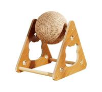 Fenteer Griffoir pour Chat Balle à Gratter et Planche Verticale Jouet d'exercice pour Félins en Corde de Résistante Adapté pour Le Divertissement et, M
