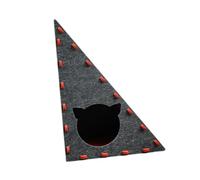 Fenteer Griffoir pour Chat en Forme de Triangle, Protection de Meubles, Jouet pour Chatons, Rouge et Gris
