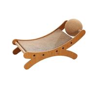 Fenteer Griffoir pour Chats Coussin Griffoir Mini Fauteuil Sisal avec Balle à Gratter Mobilier en Carton Ondulé Confortable Adapté Aux Chats D'Intérieur Repos, Papier Ondulé