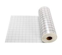 Fenteer Grille D'alignement Noire de Rouleau de Papier de Transfert de Vinyle Clair 12 X 60 Pouces pour Cricut