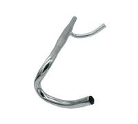 Fenteer Guidon de Vélo de Route Cintre de Bicyclette Barre de Descente Pièce de Rechange en Alliage D'Aluminium à Haute Performance Convenable pour Les Cycli, Argent