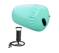 Fenteer Gymnastique Rouleau Tapis Gonflable Cylindre PVC pour Exercice de Souplesse Renforcement du Tronc Usage Maison Bureau Salle de Sport, 80cmx100cm