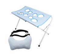 Fenteer Hamac pour Animaux de Compagnie avec Structure Perforée, Pliable, Multifonctionnel, Résistant et Pratique, avec Cadre, Bleu