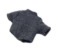 Fenteer Haut féminin à l'échelle 1:12 pour Figurine articulée de 15 cm, Accessoire de décoration à Monter soi-même, Costume de Collection, Mini-t-Shirt, Gris Foncé