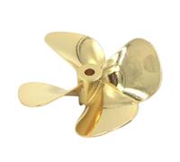 Fenteer Hélice de Bateau RC Propulseur pour Maquette Hélice en Métal et Pièce de Remplacement avec Moulage de Haute Précision Adaptée pour Les Amateurs de Ba, 55 Mm Inversé