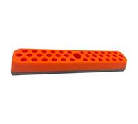 Fenteer Hex Porte-embout Support Range-bits Organisateur de Tournevis Rangement Outils Fonction Nettoyage Facile Adapté pour Atelier Établi Bureau Maison, Orange