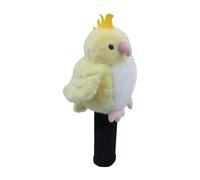 Fenteer Housse de Tête de Club de Golf Protection pour Driver Couvre-bâton Amusant en Peluche Tricotée avec Design Animal Mignon Convenable pour Cadeaux D'An, Jaune