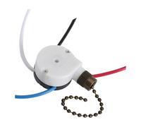 Fenteer Interrupteur à Chaîne pour Ventilateur de Plafond avec 4 Fils Robustes Pièce de Rechange pour Lampe Murale Installation Facile Adapté à La Maison Bur, Bronze