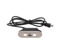 Fenteer Interrupteur de Fauteuil Inclinable Électrique Commande Manuelle à 2 Boutons et Contrôleur de Canapé Pièce de Rechange pour Fauteuil Releveur avec Po, Rond