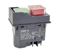 Fenteer Interrupteur électromagnétique Kld28/28A Bouton de Coupe Multifonction pour Machine à trancher, 5 Broches