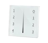 Fenteer Interrupteur Variateur LED Universel avec Plaque Murale Incluse 0/1-10V 4