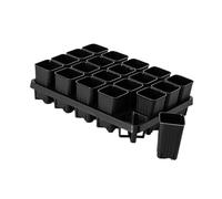 Fenteer Jardinière Bac Rectangulaire Pot de Fleurs Plateau de Démarrage en Matériau PP Robuste et Léger Adaptée pour Le Rebord de Fenêtre et Le P, Grille 20