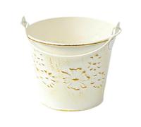 Fenteer Jardinière Suspendue en Métal pour Plantes Rustiques, Motif de Fleurs