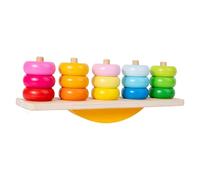 Fenteer Jeu de Blocs D'équilibre à Cinq Piliers pour Enfants, Idéal pour Développer La Motricité Fine pour Les Enfants.