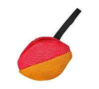 Fenteer Jouet à Tirer pour Chien Balle de Dressage Jouet de Morsure Outil D'Entraînement en Tissu Doux avec Poignée Solide Approprié pour Les Jeux de Poursuit, Rouge Orange