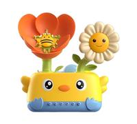 Fenteer Jouet de Bain Bébé Jouet Eau Bain Jouet Décoratif Cartoon Jouet Bain Éducatif Fabriqué En PP Installation Facile Convient pour Cadeau Naissance Salle, Fleur d'oranger