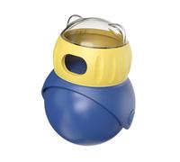 Fenteer Jouet Interactif pour Chien Distributeur de Friandises Puzzle Enrichissement Mental Adapté Aux Chiens Agressifs et Chats, Bleu Jaune