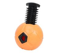 Fenteer Jouet pour Chiens Balle Distributrice Friandises Jouet Interactif Jouet Football à Mâcher Balle Anti-Fuite en Caoutchouc Fonction Nettoyage de, Orange