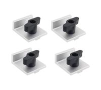 Fenteer Kit de Butées Courtes Universelles en Alliage D'aluminium, 4 Pièces, pour T, Fraisage du Bois