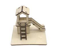 Fenteer Kit de construction scientifique en bois pour jardin, toboggan, projets éducatifs, jouets technologiques, pour garçons et filles du primaire et du