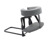 Fenteer Kit de Massage à Domicile : Matelas, Oreiller, Support Facial, Appui-tête, Table, Repose-mains Ergonomique Réglable, Fabriqué à Partir de Matériaux Du, Gris Clair