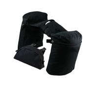 Fenteer Kit de Sacoches pour Selle équestre, Accessoire Pratique pour, Unique, Noir