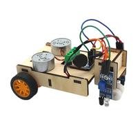 Fenteer Kit de Voiture Robot Suiveuse de Ligne à Monter Soi-même avec Accessoires pour Une