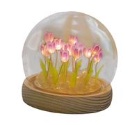 Fenteer Lampe de Table en Forme de Fleur, Accessoire pour La Maison, Lumière Douce pour Couple