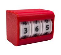 Fenteer Life Counter Tabletop Compteur à Affichage Numérique Calendrier de Résolution pour Suivre Les Objectifs et Les Habitudes en Matière de Jeu D'Intérieur, Rouge