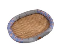 Fenteer Lit de Refroidissement pour Chat Matelas Rafraîchissant pour Chien Accessoire pour Animal de Compagnie Confortable et Respirant Adapté P, Gris